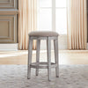 Liberty Furniture Ocean Isle Upholstered Console Stool in Antique White with Weathered Pine image