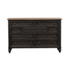 Americana Farmhouse 9 Drawer Dresser in Black image