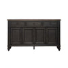 Americana Farmhouse Hall Buffet in Dusty Taupe & Black image