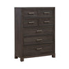 Modern Edge 5 Drawer Chest in Caffe image