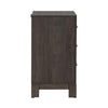 Modern Edge Nightstand w/ Charging Station in Caffe