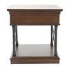 Tribeca End Table in Cordovian Brown