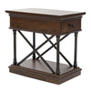 Tribeca Chairside Table in Cordovian Brown