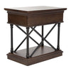 Tribeca Chairside Table in Cordovian Brown