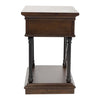 Tribeca Chairside Table in Cordovian Brown