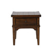 Aspen Skies End Table in Russet Brown