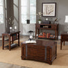 Aspen Skies End Table in Russet Brown