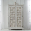 River Place Armoire in Riverstone White and Tobacco image