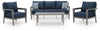 Gali Outdoor Sofa/Chairs/Table Set (Set of 4)
