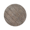 Sedona Round End Table in Heavy Distressed White
