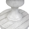 Sedona Round End Table in Heavy Distressed White