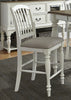 Liberty Furniture Cumberland Creek Slat Back Counter Chair in Nutmeg/White (Set of 2)