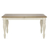 Cumberland Creek Rectangular Leg Table in Nutmeg/White