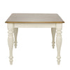 Cumberland Creek Rectangular Leg Table in Nutmeg/White