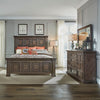 Big Valley King Panel Bed, Dresser & Mirror image