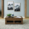 Liberty Furniture Pinebrook Ridge Lift Top Cocktail Table in Weathered Toffee