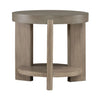 Affinity Round End Table in Dusty Taupe with Concrete Top image