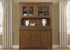 Liberty Furniture Hearthstone Buffet with Hutch in Rustic Oak