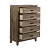 Ridgecrest 5 Drawer Chest in Cobblestone