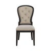 Americana Farmhouse Uph Tufted Back Side Chair - Black image