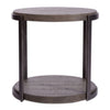 Modern View Round End Table in Gray image
