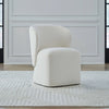 Accent Dining Accent Dining Chair w/ Casters - Ivory image