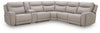 Gravier Power Reclining Sectional with Storage Console