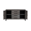 Modern Farmhouse Credenza in Dusty Charcoal