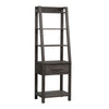 Modern Farmhouse Leaning Bookcase in Dusty Charcoal