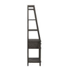 Modern Farmhouse Leaning Bookcase in Dusty Charcoal