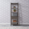 Modern Farmhouse Leaning Bookcase in Dusty Charcoal image
