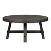 Modern Farmhouse Splay Leg Round Cocktail Table in Dusty Charcoal