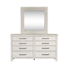 Liberty Modern Farmhouse Mirror in White
