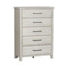 Modern Farmhouse 5 Drawer Chest in White image