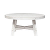 Modern Farmhouse Splay Leg Round Cocktail in Flea Market White