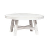 Modern Farmhouse Splay Leg Round Cocktail in Flea Market White