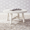 Modern Farmhouse Splay Leg Round Cocktail in Flea Market White image