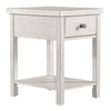 Modern Farmhouse Drawer Chair Side Table