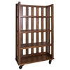 Arlington House Open Bookcase in Cobblestone Brown