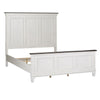 Liberty Furniture Allyson Park King Panel Bed in Wirebrushed White