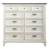 Allyson Park 11 Drawer Chesser in Wirebrushed White