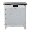 Allyson Park 2 Drawer Nightstand with Charging Station in White