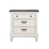 Allyson Park Nightstand in Wirebrushed White