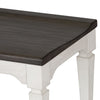 Allyson Park Wood Seat Bench in Wirebrushed White