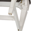 Allyson Park Wood Seat Bench in Wirebrushed White