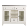 Allyson Park Buffet in White with Charcoal image