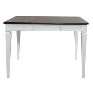 Liberty Furniture Allyson Park Pedestal Counter Height Leg Table in Wirebrushed White image
