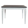 Allyson Park Pedestal Counter Height Leg Table in Wirebrushed White