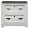 Allyson Park Bunching Lateral File Cabinet in Wirebrushed White