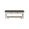 Allyson Park Rectangular Cocktail Table in Wirebrushed White